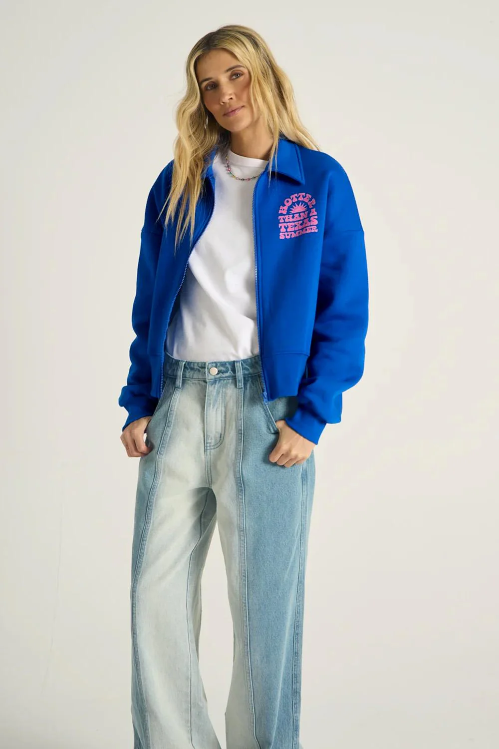 Austin Vibes x Jessica Molina zip-up sweatshirt - Image 3