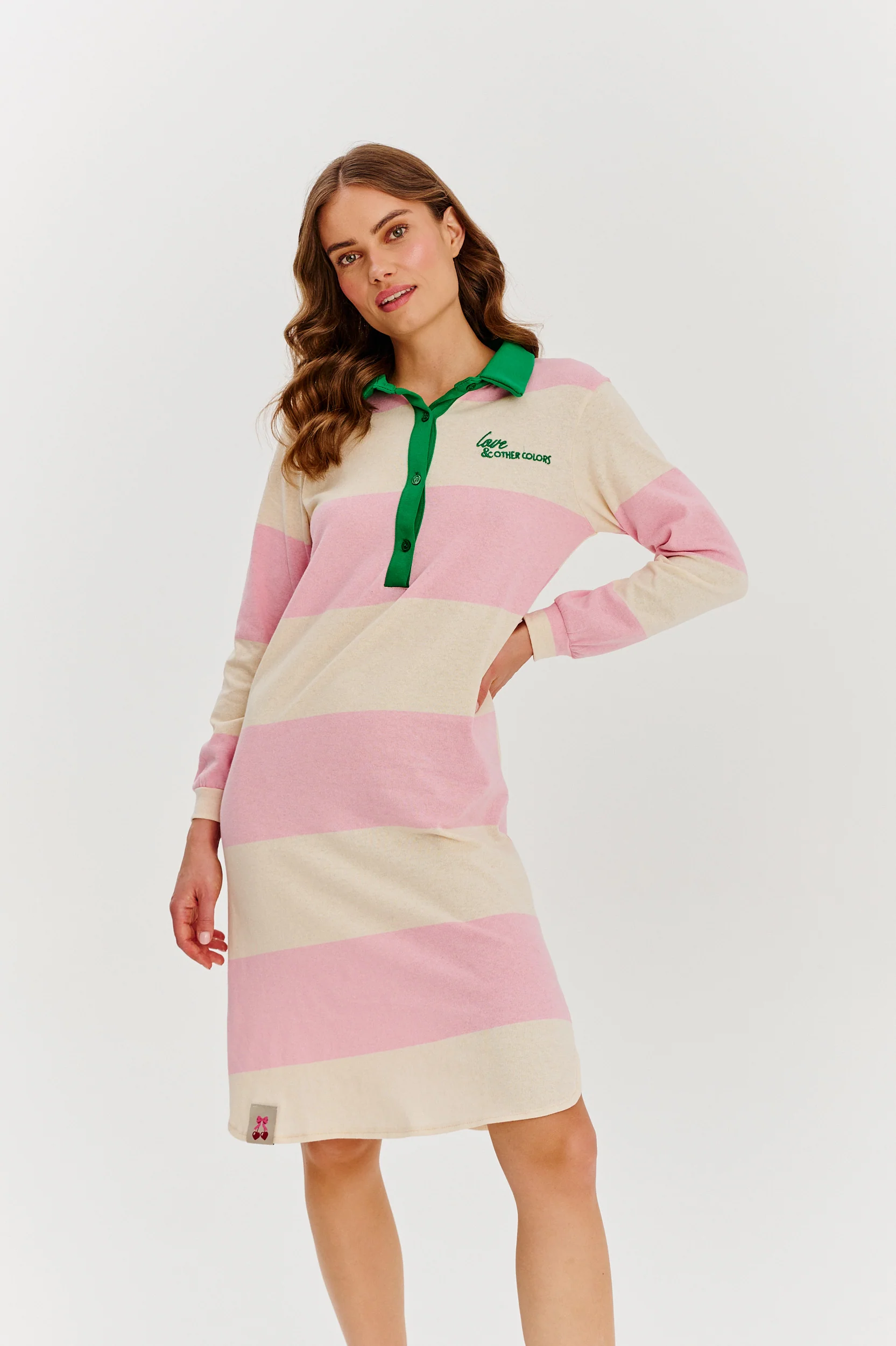 Blossom Haze knit polo dress - Image 5