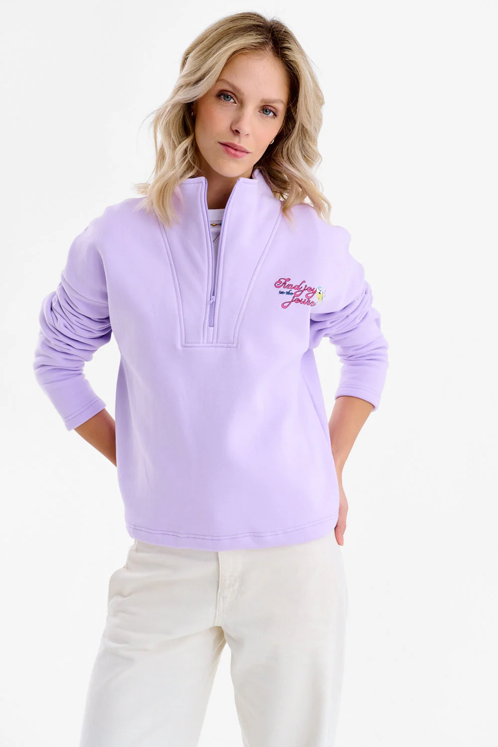 Half-zip sweatshirt with birds - Image 10