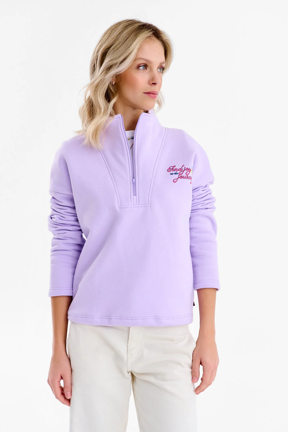 Half-zip sweatshirt with birds - Image 11