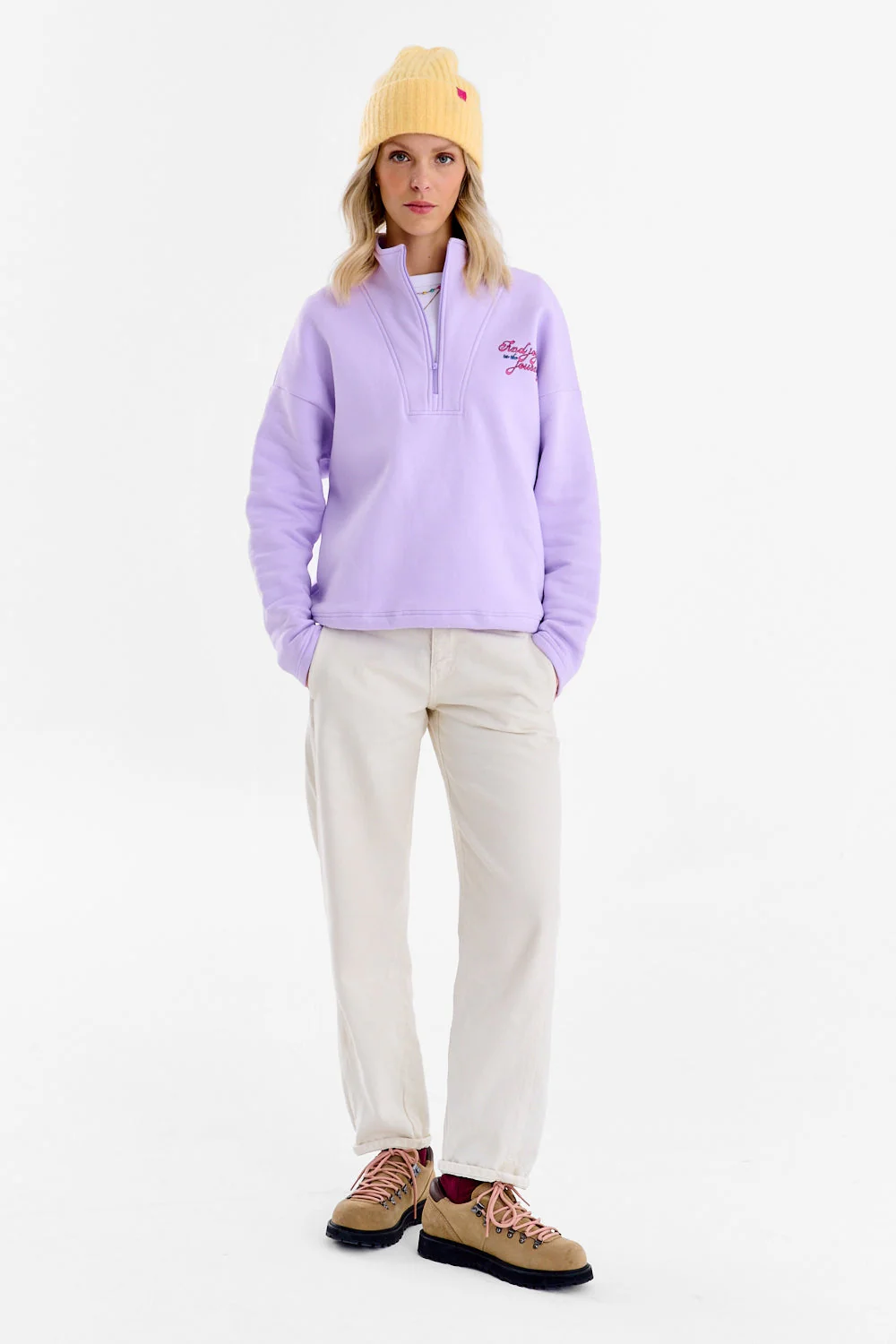 Half-zip sweatshirt with birds - Image 12