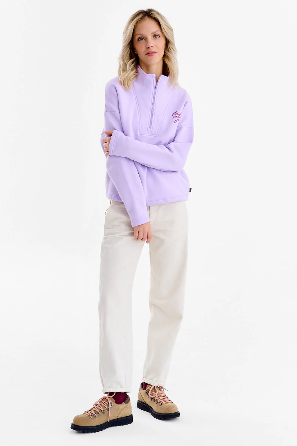 Half-zip sweatshirt with birds - Image 14