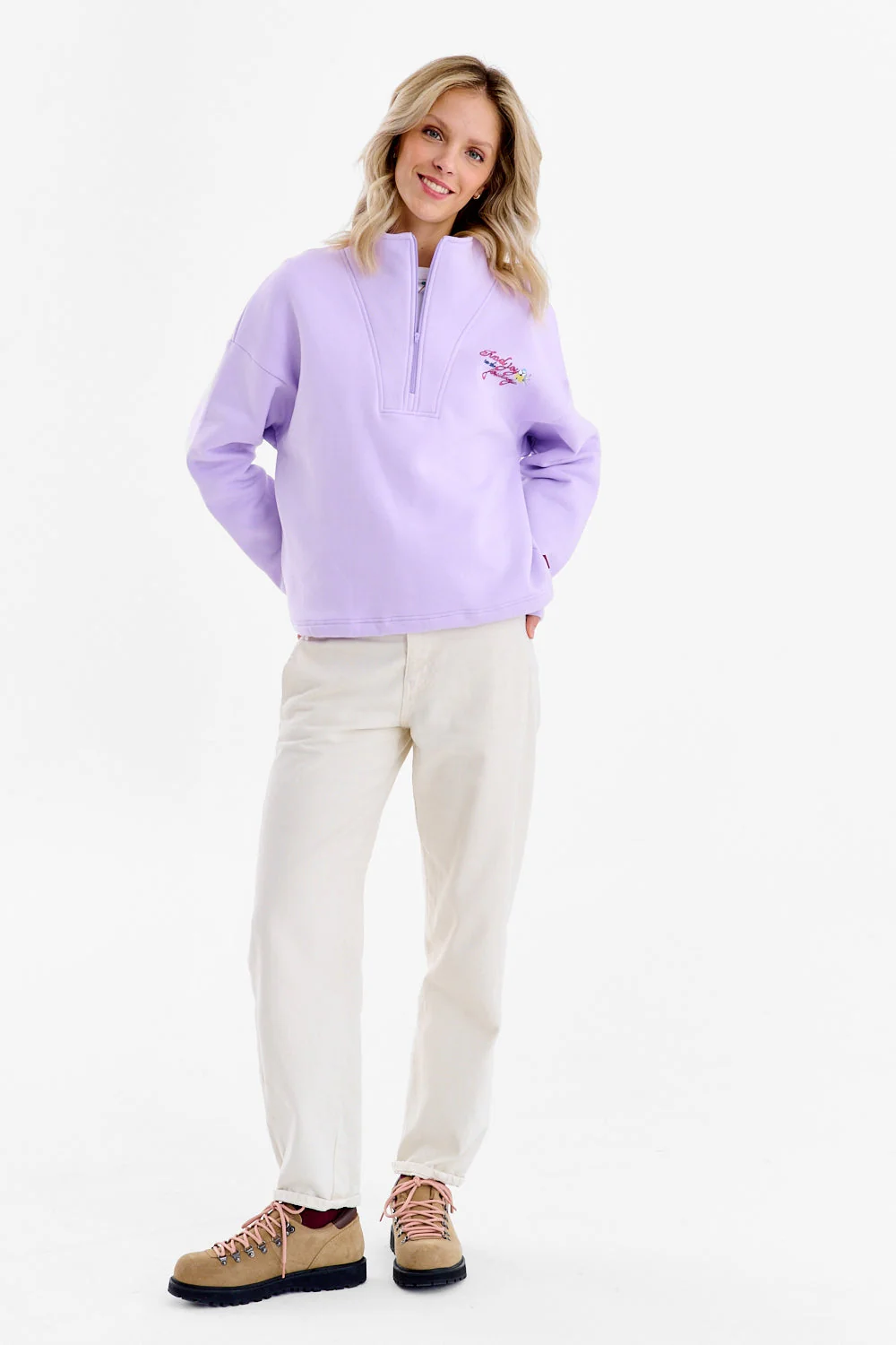 Half-zip sweatshirt with birds - Image 16