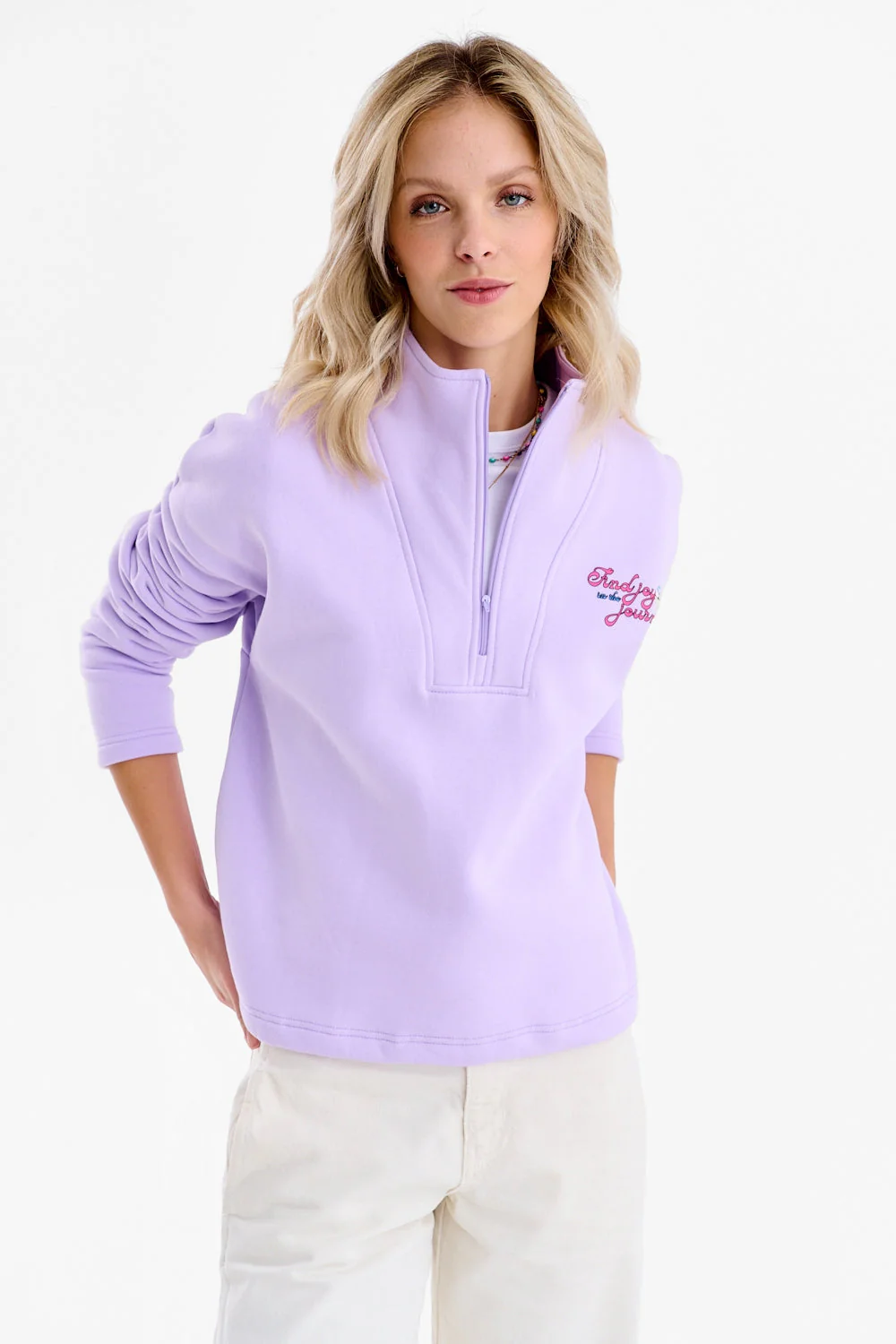 Half-zip sweatshirt with birds - Image 19