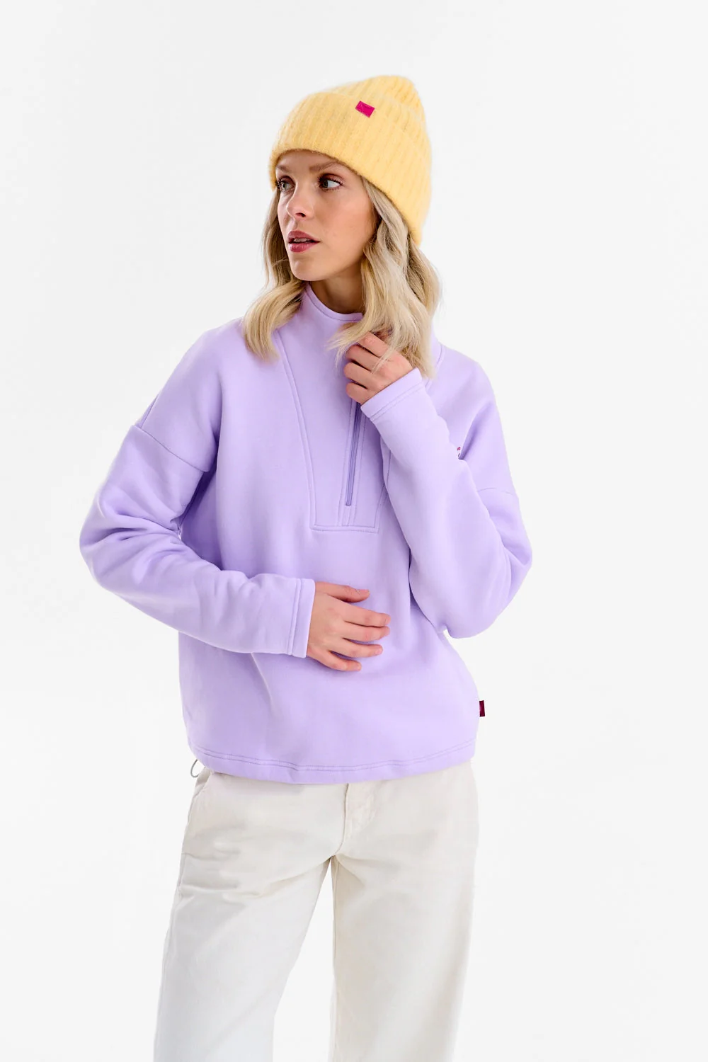 Half-zip sweatshirt with birds - Image 5
