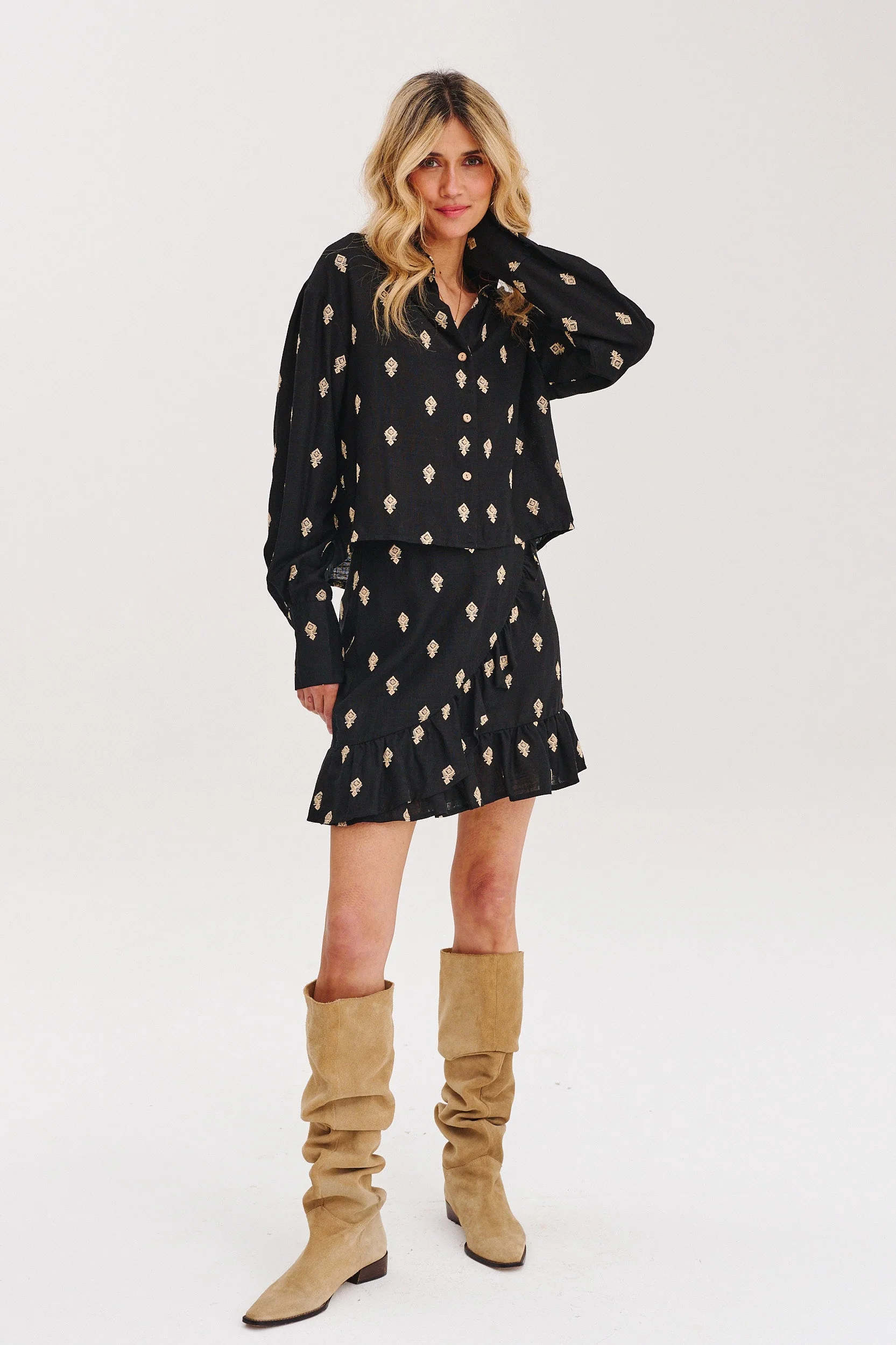 Moon Jane linen mini skirt - Image 3