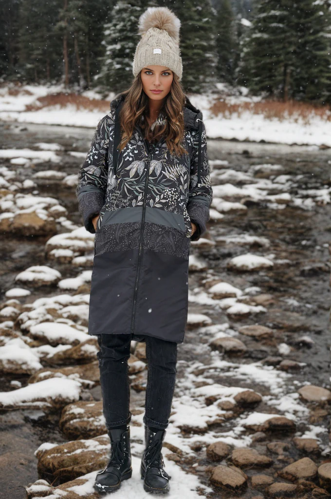 Moss Garden Reversible Quilted Coat - Image 5