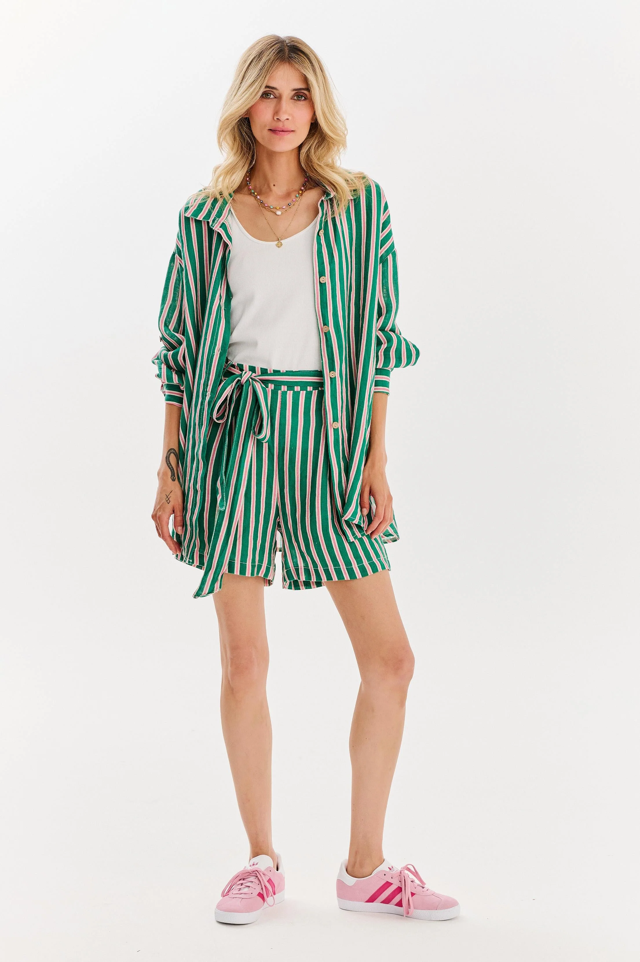 Peppermint linen shorts - Image 13