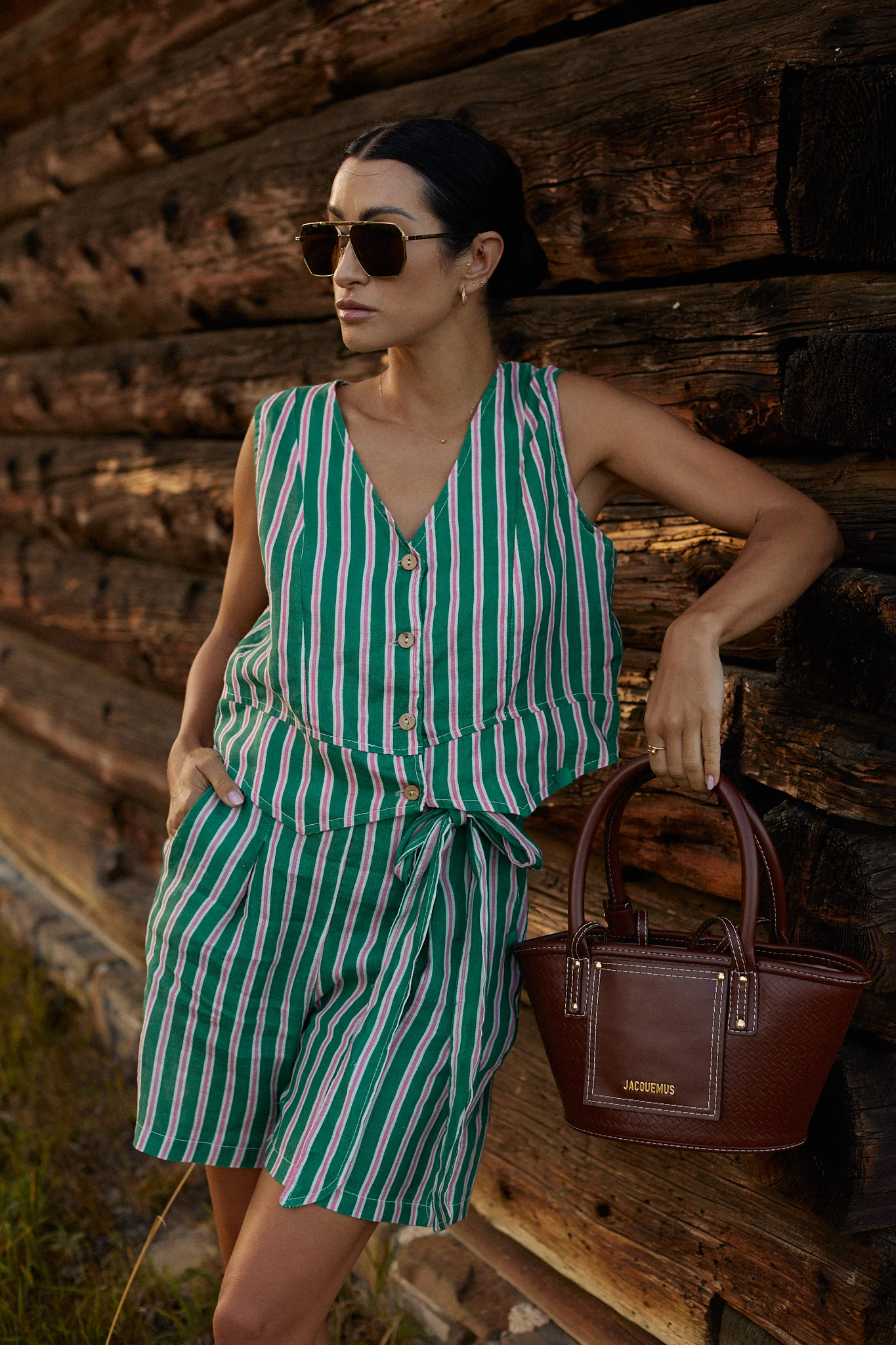 Peppermint linen shorts - Image 4