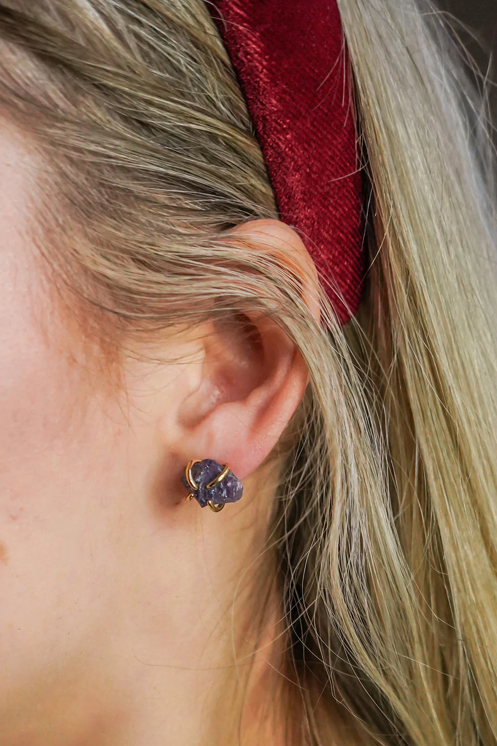 Soul Stones Amethyst Earrings - Image 4