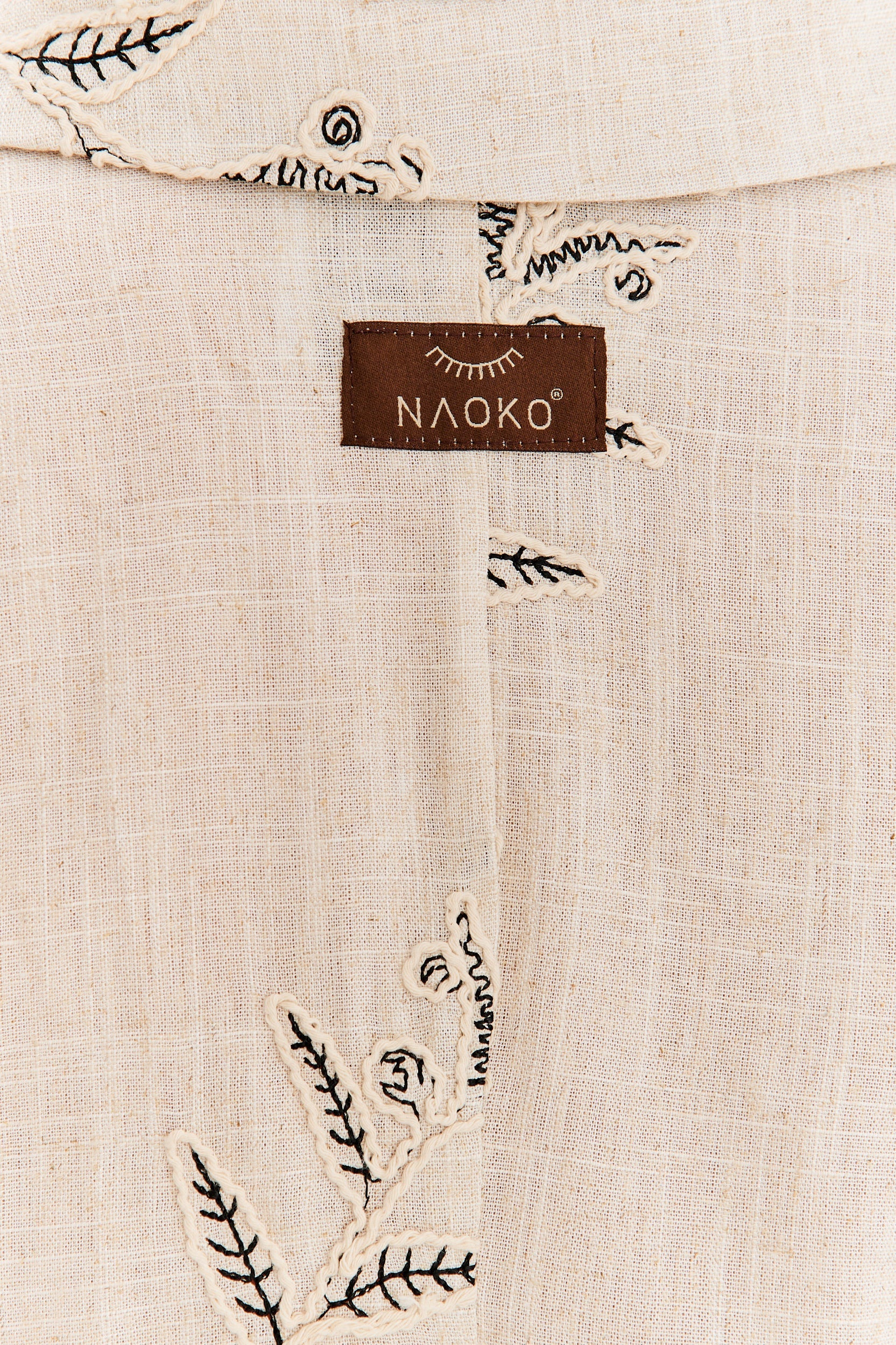 Timeless Leaves linen shirt - Image 10