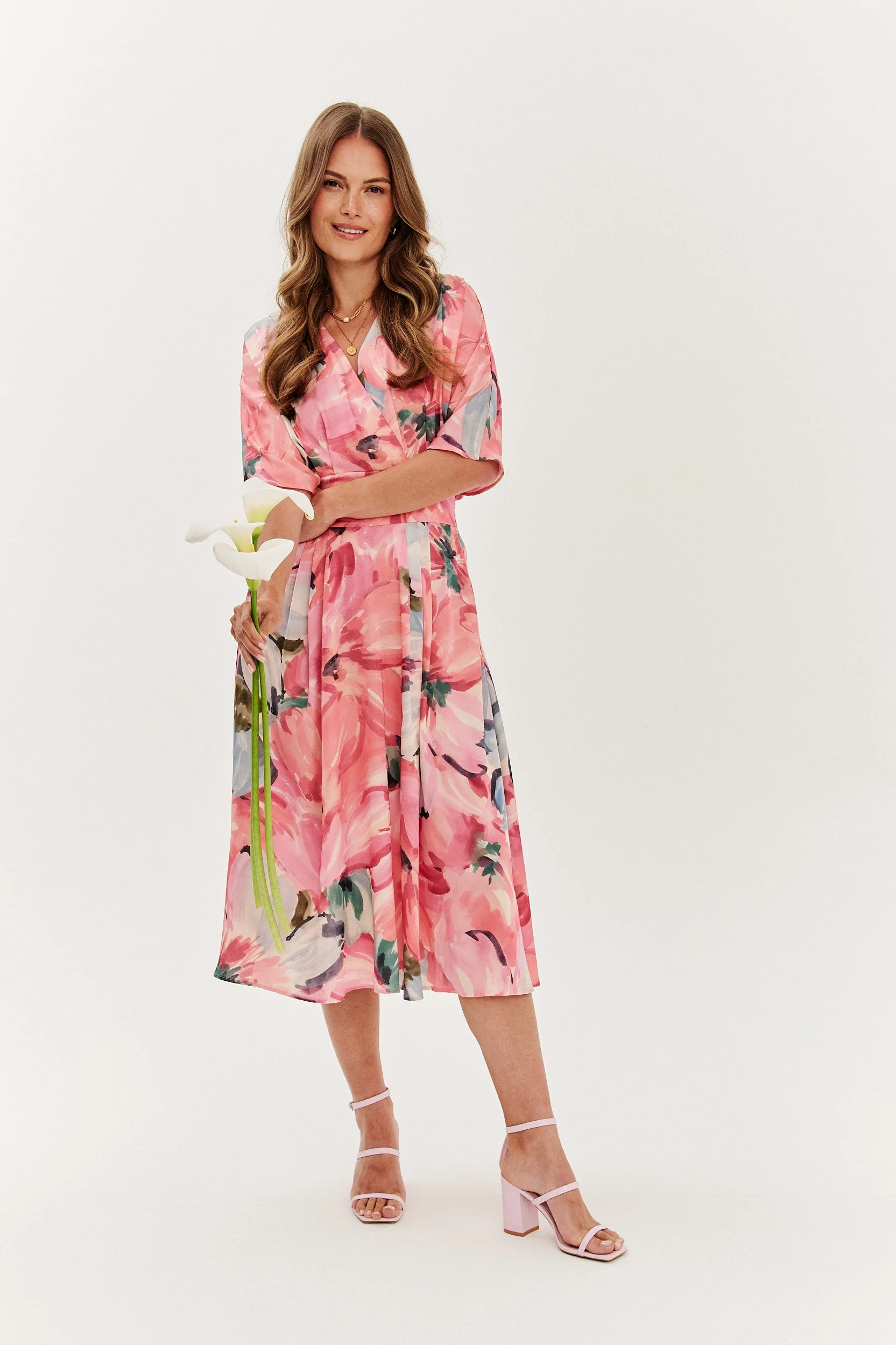 Tuscany Blush midi dress - Image 13