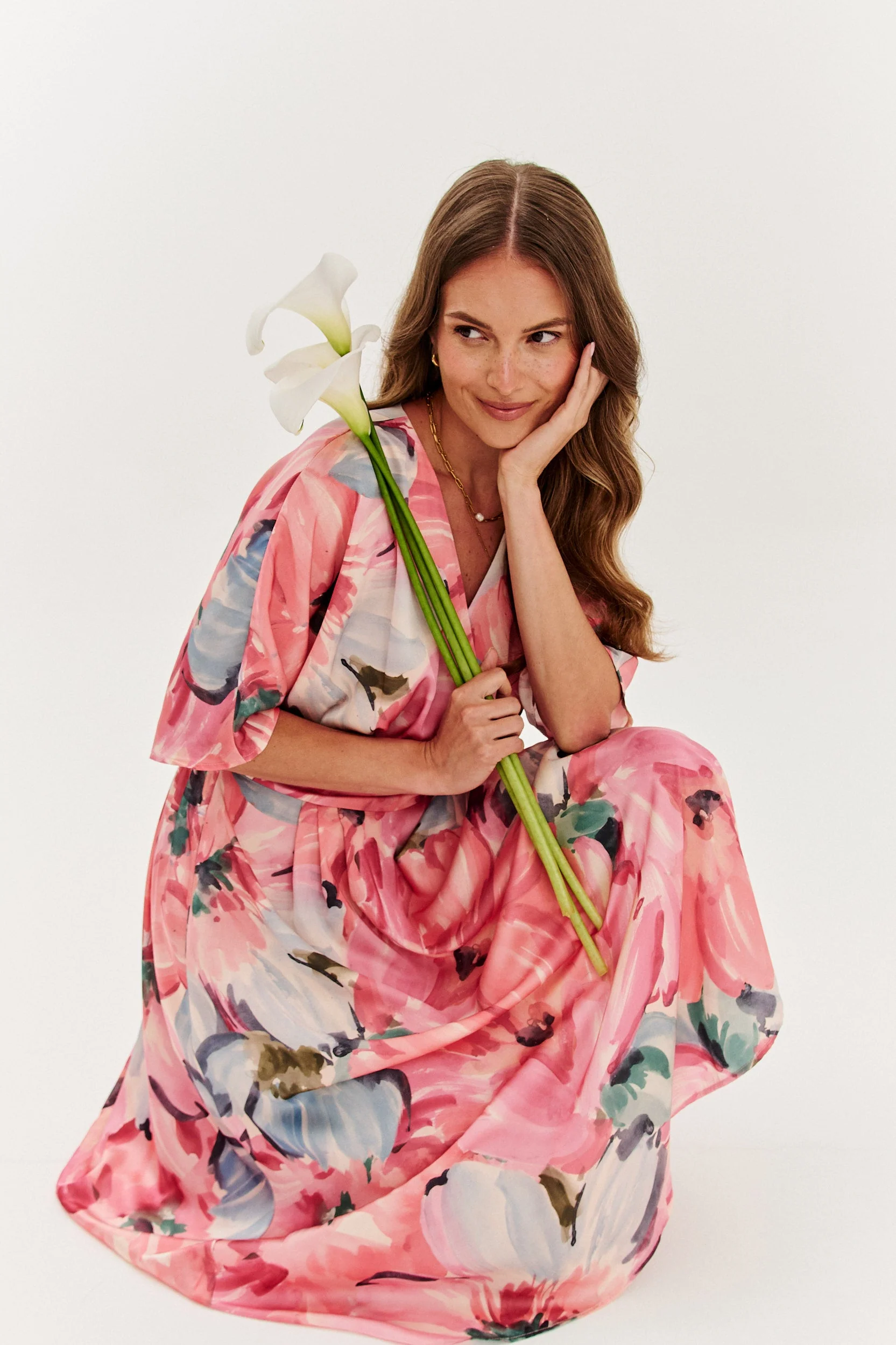 Tuscany Blush midi dress - Image 16