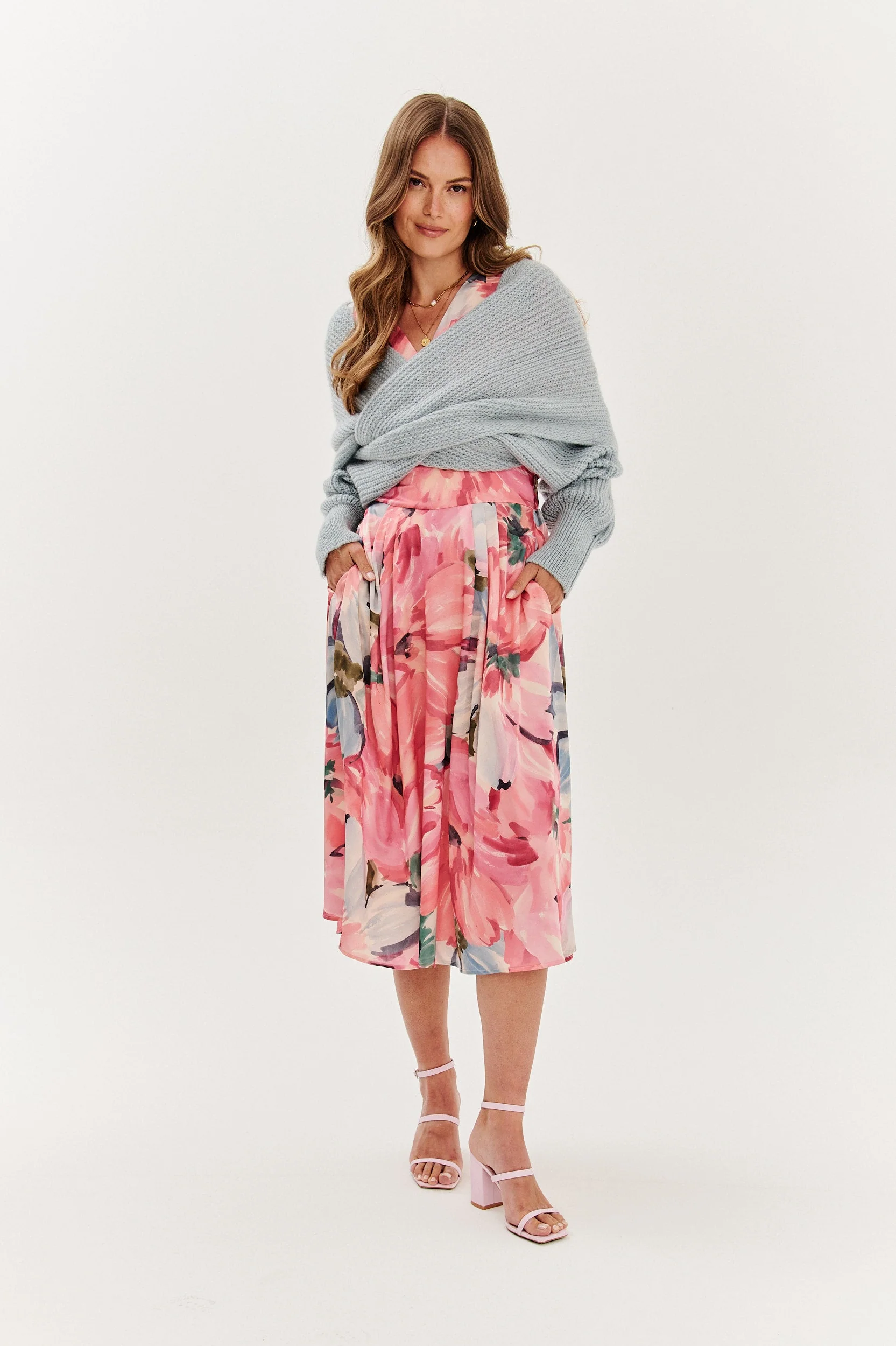 Tuscany Blush midi dress - Image 17