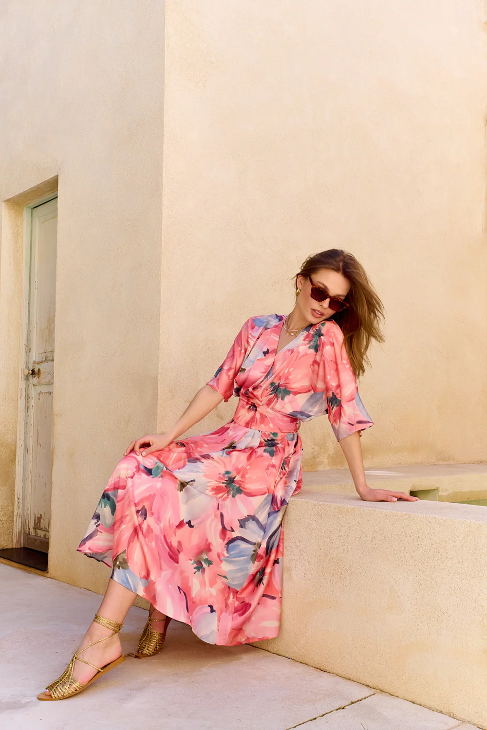 Tuscany Blush midi dress - Image 6