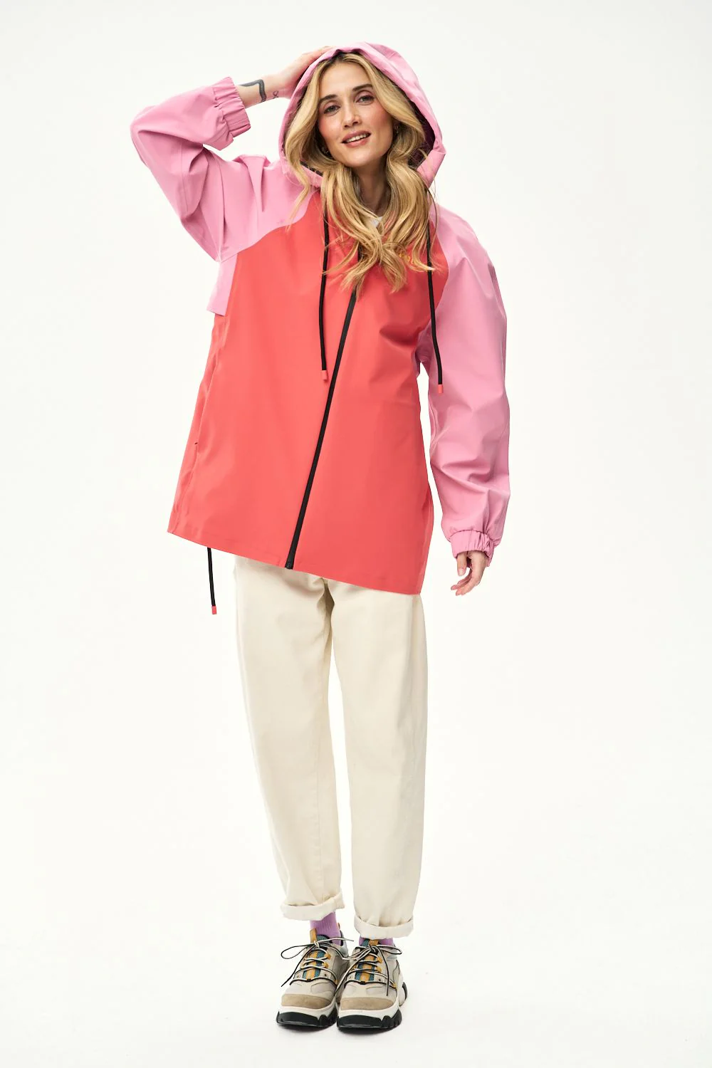 Valencia Flamingo Lined Rain Jacket - Image 3