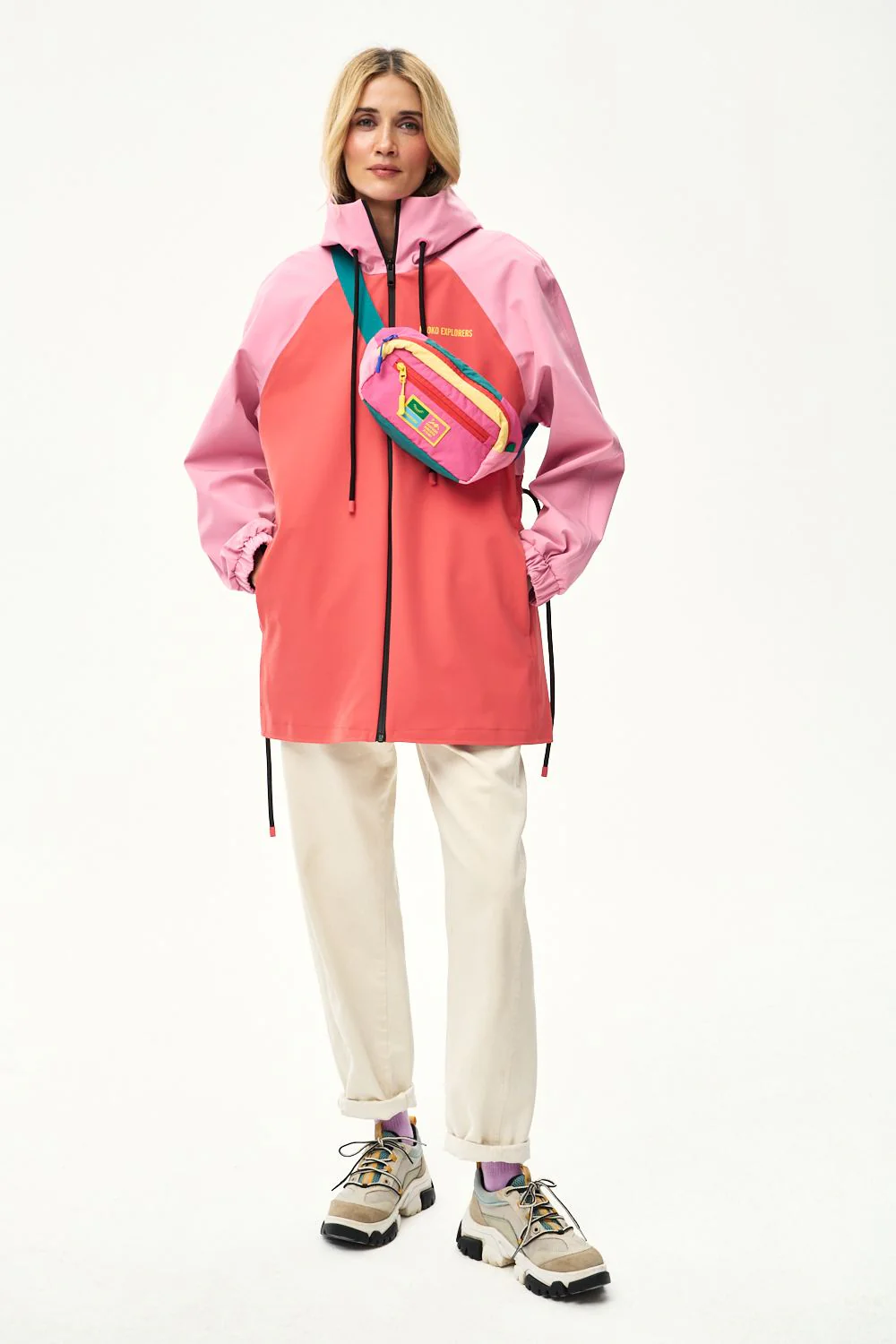 Valencia Flamingo Lined Rain Jacket - Image 6