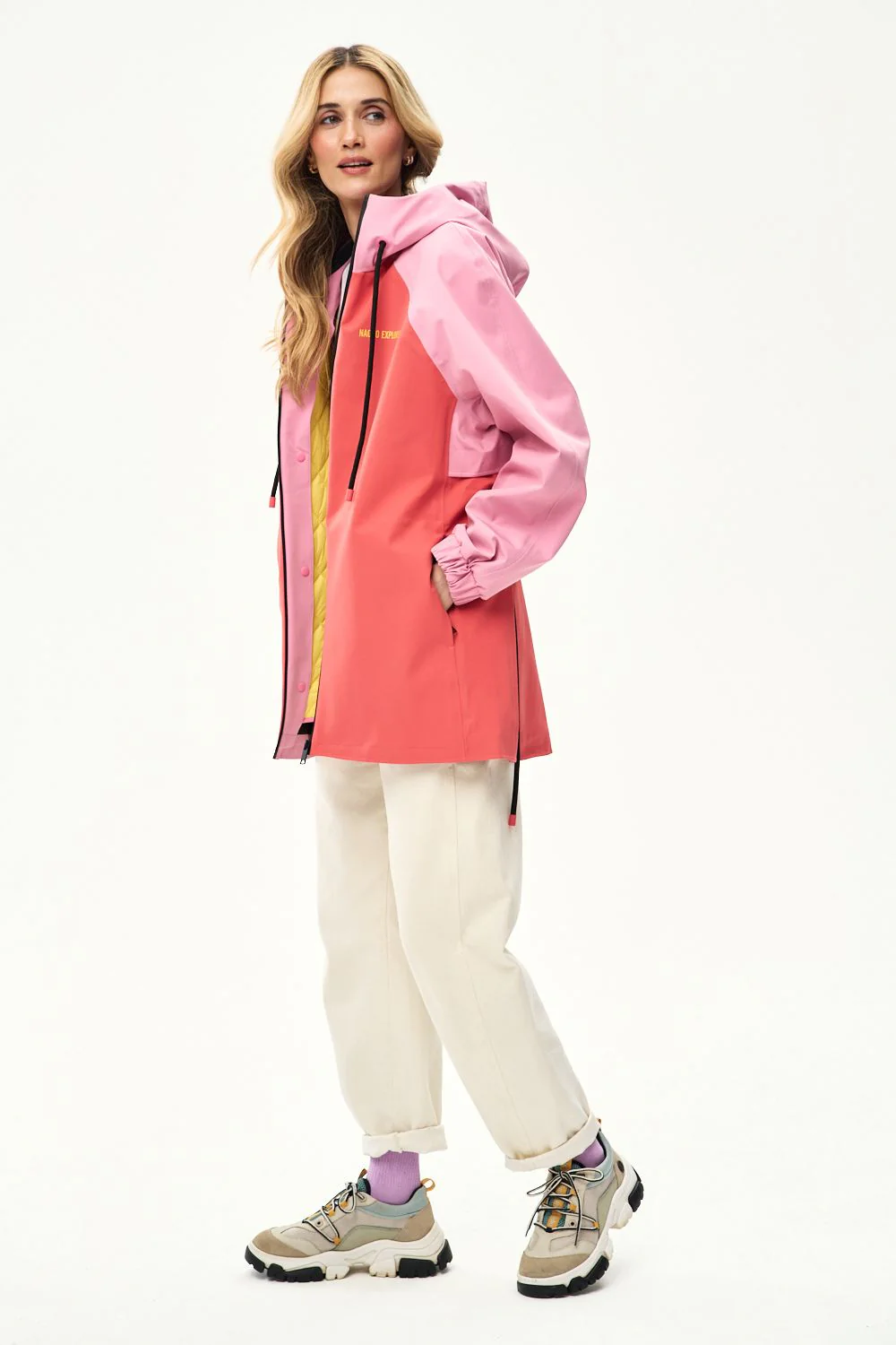 Valencia Flamingo Lined Rain Jacket - Image 9